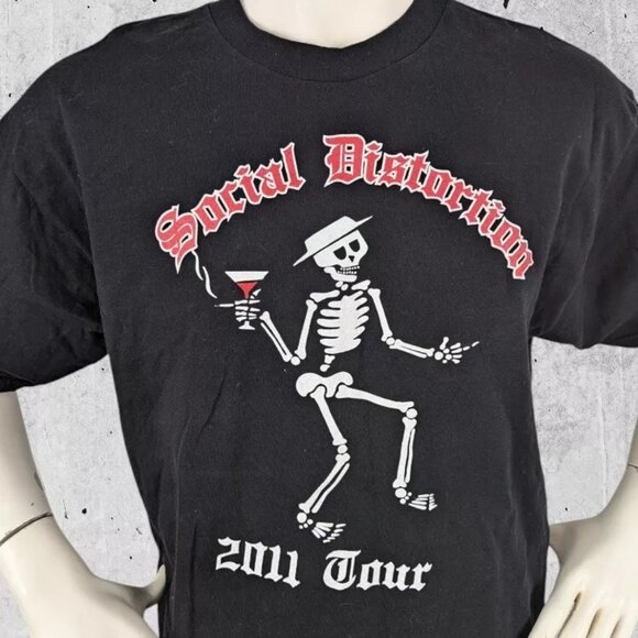 Social Distortion 2011 Tour T Shirt Size XL Tee Double Sided - Picture 3 of 5